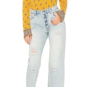 We The Free Light Blue Boyfriend Jeans